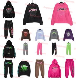 Felpa con cappuccio firmata Tuta firmata Felpa con cappuccio Sp5der Felpa con cappuccio uomo Sp5der Young Thug 555555 Uomo Donna Felpe Schiuma Stampa Ragnatela Pullover Felpe Pantaloni S-XL