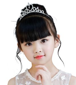 新しい子供向けヘッドウェアジュエリー子供用プリンセスクラウンヘアバンド女の子のハート型アクセサリーバースデーヘアカード