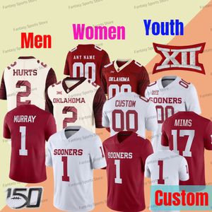 Maglia personalizzata Oklahoma College Football Kyler Murray Maglia CeeDee Lamb Durron Neal Spencer Rattler Mayfield C.Williams Bradford Peterson Perine Bosworth Uomo Calcio