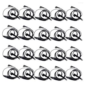 Walkie Talkie 20 PCS 2 -stifts öronstång Earpiece Mic Pheadset för Motorola Pro1150 Pro 2150/3150