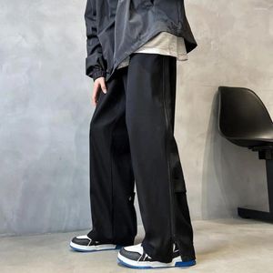 Мужские брюки в стиле хип-хоп, толстые флисовые брюки-карго со средней посадкой, широкие брюки с застежкой-молнией и пуговицами сзади, зимние