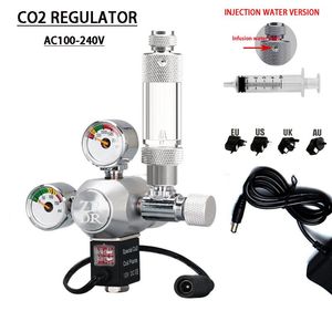 機器Diyaquarium CO2レギュレータチェックバルブバブルカウンターソレノイドバルブ制御システムキット水族館CO2圧力削減バルブ