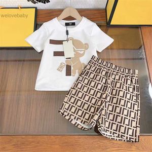 Luxury Designer Brand Baby Kids Clothing Sets Classic Brand Clothes Suits Childrens Summer Short Sleeve Letter Lettered Shorts Fashion Shirt