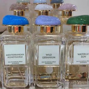 Profumo di marca di lusso 100 ml EDP spray atomisateur waterlily sole ikat gelsomino caprifoglio mediterraneo 100ml unisex unisex bel profumo di alta qualità con consegna veloce libera