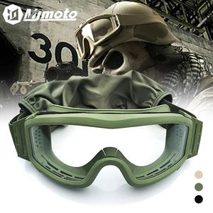 Utomhus Eyewear Military Tactical Goggles Windproect Airsoft Paintball Glasses Men's Women War Game Glasses Camping Toming Sand Prevention UV400 231124