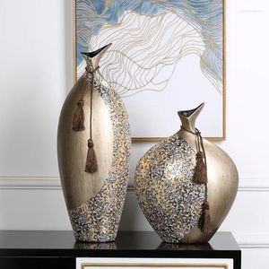 Vasos de cerâmica estilo europeu vaso de vinho decoração sala de estar porta de entrada de TV