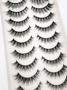 Makeup Tools 10 Par Natural False Eyelashes Fake Lashes Long 3D Mink Extension Eyelash For Beauty 54 230425