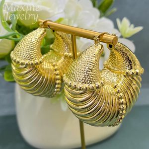 Beaded Halsband Pendant Bold Earrings for Women Dubai 24K Gold Plated Copper Smycken Set Africa Luxury Party Wedding Present Accessary 231124