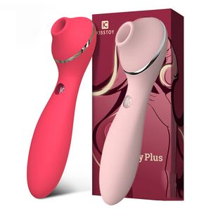 Vibratoren KISS TOY Polly Sucking Vibrator Clitoris Sucker Beheizbarer Nippel-Sauger G-Punkt-Vibrator Clitoris Stimulator Adult Sex Toys Woman 230426