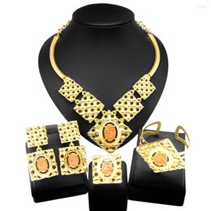 Naszyjnik Ustaw julajski włoski złoto plated design moda damska bransoletka pierścieniowa wykwintny prezent