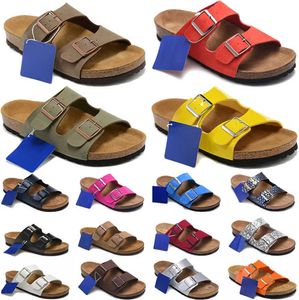 Sandálias Birks Arizona desliza homens Mulheres chinelos birko-flor nubuck camurça de camurça tama