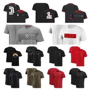 F1 T-shirt T-shirt for male fans Formula One racing clothes High quality plus size short sleeve team clothes can be customized.