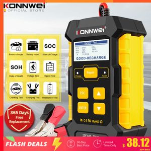 Neu KONNWEI KW510 Vollautomatischer 12V Autobatterietester Impulsreparatur 5A Batterieladegeräte Nass Trocken AGM Gel Blei Säure Auto Reparatur Werkzeug