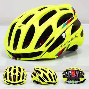 Cycling Helmets Bicycle Helmet LED Light Men Women MTB Road Bike Safety Helmets EPS Ultralight Cycling Head Protect Capaceta Da Bicicleta BC0078 231124