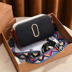 Moda kamera çantası lüks 7a deri baskı büyük kapasiteli omuz çantaları tasarımcı crossbody bayanlar pu yüksek sınıf deri el çantası 230426