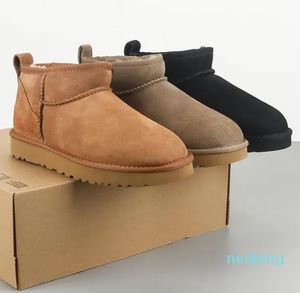 Women Shearling Bootie snow boots Soft comfortable Sheepskin keep warm boots shoes with card