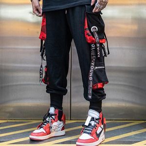 Pantaloni uomini joggers neri pantaloni estate 2020 da uomo hip hop grandi tasche pantaloni cargo maschio streetwear primavera