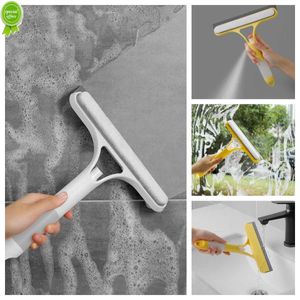 3 In 1 Window Glass Cleaning Brush Spray Glass Cleaner Bathroom Scraper Double-sided Sponge Brush Household Accessories