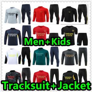 23 24 Tracksuit Pepe Saka Pink Arsen 축구 축구 유니폼 2023 2024 Gunners Training Suit Odegaard Thomas Tierney Smith Rowe Men Kids Sportswear Kit 999