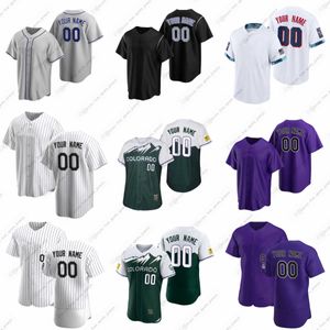 2023 camisas de beisebol personalizadas Blackmon Bryant Urena Diaz Bard Bird Blach Davis Feltner Freeland Gomber Hand Johnson Lamet Lawrence Suter Serren Cron Trejo Castro