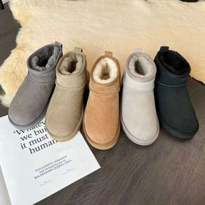 Ultra Australia Snow Boots Designer Womens Men Fluffy Fur Winter Booties Chestnut Real Leather Ankle Warm Mini Boot Platform Tazz Tasman Shoesサイズ44h