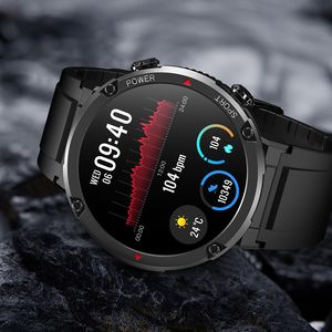 T30 Rugged Smart Watch Bluetooth Call Men Sport Wristband Health Monitoring Fitness Tracker Intelligent Smartwatch