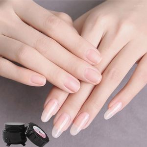 Nail Gel Builder Art Natural Pink Clear Camouflage Color Extend Finger R3MF