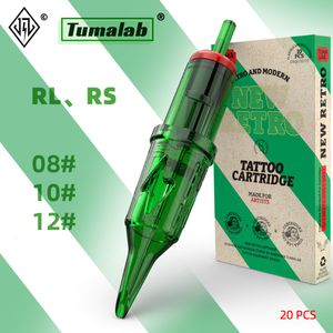 Tatueringsnålar JZ Tumalab Cartridge Tattoo Needles Disponibla 20st. Utsökta standardstorlek Rundliner 08#10#12#Full Series Liners Shaders 230425