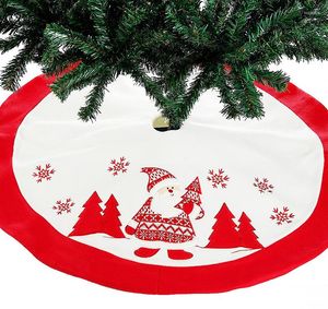 Dekoracje świąteczne 1PC Red Christman Tree spódnice ozdoby ozdoby