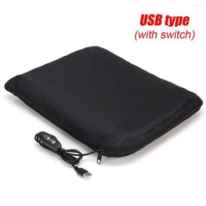 Carpets Portable USB Electric Heating Pads Cushion Mat Winter Warmer Camping With Bag For Travelers Drivers Office Employees