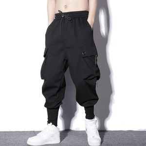 Men's Pants Loose Harem Men Cargo Trousers Hip Hop Outdoor Casual Ankle Length Pant Fashion Streetwear Pocket Sweatpants 230425
