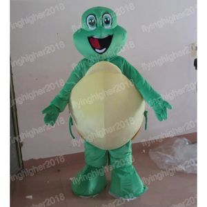 Halloween Green Turtle Mascot Costume Rozmiar dla dorosłych kreskówka Anime Postacie Karnival Mężczyzn Kobiet ubieranie