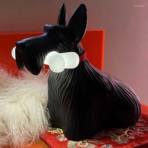 Table Lamps Decoration Bedroom Nordic Animal Dog Lamp Lampara De Noche Dormitorio LED Bedside Desk Night Light Fixture Qeeboo