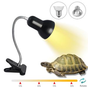Iluminação 50W 70W Lâmpada de aquecimento para répteis UVB Luz para répteis Temperatura ajustável para lagarto tartaruga aquário tanque réptil suprimentos anfíbios