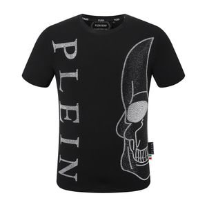 PLEIN BEAR T SHIRT Mens Designer Tshirts Brand Clothing Strass PP Skulls Men T-SHIRT PESCOÇO REDONDO SS SKULL E PLEIN COM CRISTAIS Hip Hop Tshirt Top Tees 161303