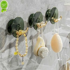 1/2PCS Auto Adesivo Gancio A Parete Ganci Multiuso Decorativo di Lusso Portachiavi Portacappelli Senza Foratura Cucina Asciugamano Gancio