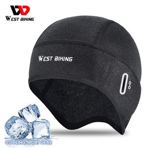 Outdoor Hats WEST BIKING Summer Cycling Caps UV Protection Breathable Skull Cap Motocycle MTB Helmet Liner Running Beanie Cooling Sport Gear 230425