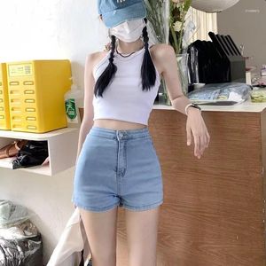 Kvinnors shorts sommar för kvinnor kläder byxor y2k stil harajuku korta set kvinnkläder jorts denim jean jeans koreanska