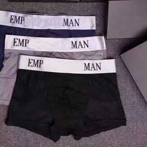 Male Shorts Breathable Men Underwear Cotton Boxer Briefs Underpants for Mens Sexy Solid Color Short Pants Brand Stretch Boxers Panties Christmas Gift