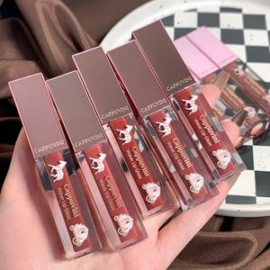 Lip Gloss HEALLOR Mirror High Moisturizing Sexy Red Tint Longlasting Liquid Lipstick Makeup Glaze Cosmetics