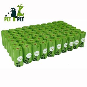 Bags PET N PET Biodegradable Dog Poop Bags Supplies EcoFriendly 1080 Counts Black 60 Rolls Waste Bags Unscented Clean Garbage Bolsas