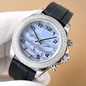 Diamond Chronograph Mens Watches Automatyczny ruch mechaniczny Watch 40 mm modny biznesowy