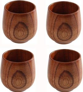 Coppa naturale in legno giujube in legno fatti a mano tazza tazza per la colazione latte tazza da cucina accessori per bevande da cucina