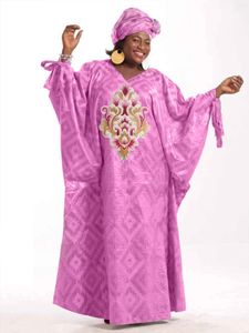 Roupas étnicas Bazin Vestidos para Mulheres África Festa Elegante Vestido de Baile e Casamento