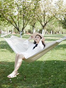 Camp Furniture Camping Hammock Outdoor Hang Garden Swings Adult Barn Antirollover Sovrum Sovande sovsal Hamacas