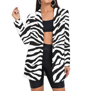 Broeken Damespak Zebra Strepen Blazers Kleding Vrouw Pakken Groothandel Dame Dropshipping 3D Bedrukt Jasje Streetwear Op maat Oversize