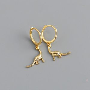 Ohrstecker Lexie Tagebuch böhmischer niedlicher Anhänger Dinosaurier Ohrring für Frauen echtes 925 Sterling Silber Punk Chic Charm Schmuck Geschenk