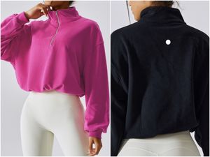 LL-6464 Kadın Yoga Kıyafet Ceketleri Fitness Giyim Üstleri Sweatshirt Spor Giyim Ceketleri Açık Hava Güz