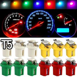 T5 LED -billampor B8.5D Auto Dashboard Speed ​​Lights glödlampa Interiör Lamptillbehör Sidomkopplare 12V