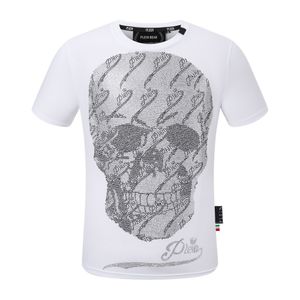 PLEIN BEAR T SHIRT Magliette firmate da uomo Abbigliamento di marca T-SHIRT da uomo con strass PP Skulls T-SHIRT COLLO ROTONDO SS SKULL E PLEIN CON CRISTALLI Maglietta Hip Hop Top Tees 161307